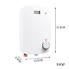 Electric Tankless Instant Hot Water Heater Boiler for Kitchen Bathroom Caravan