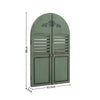 Rustic Look Window Style Home Garden Arched Wall Mirror In/Outdoor Patio Decor