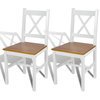 Wooden Dining Chairs Seats 2/4pcs Home Restaurant Seats Kitchen Lounge Chairs