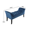 Velvet Tufted End Bed Bench Hallway Long Chaise Bedroom Side Window Seat Bench