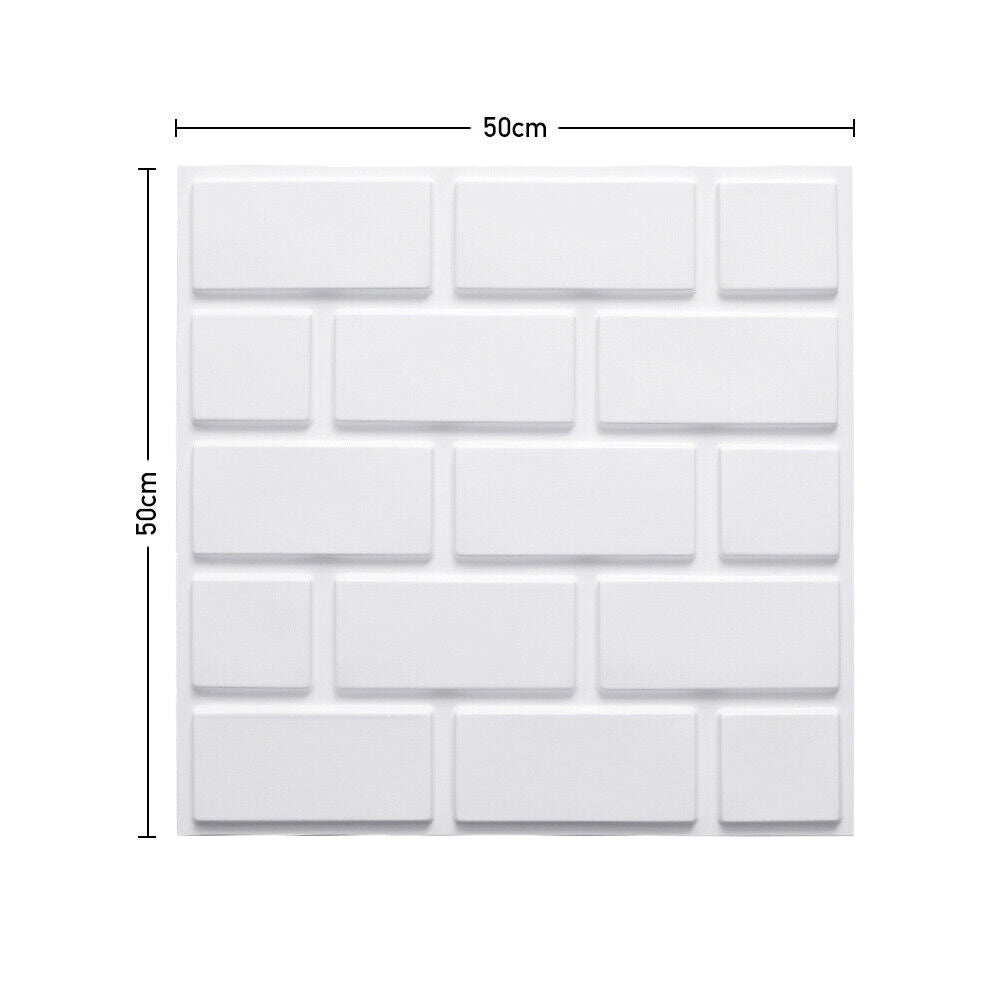 12/24PCS PVC 3D Wall Panel Wallpaper Ceiling Tile Cladding Cover Bedroom Decor