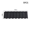 5pcs Galvanized Steel Roofing Asphalt Shingles Shed Log Cabin Roof Tile Panel