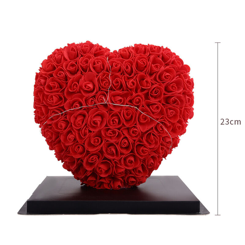 LED FOAM ROSE BEAR ARTIFICIAL FLOWER ROSE TEDDY BEAR DOLL FADDISH LOVE GIFT BOX