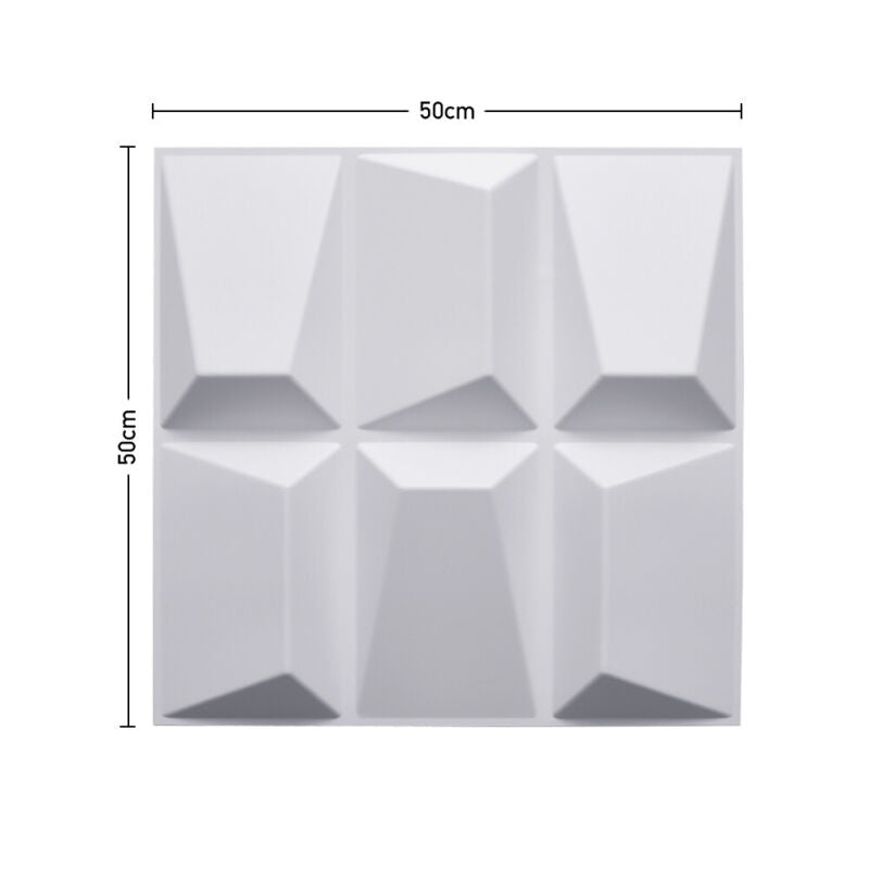 24x PVC 3D Wall panel Decorative Wall Ceiling Tile Cladding Wallpaper Waterproof