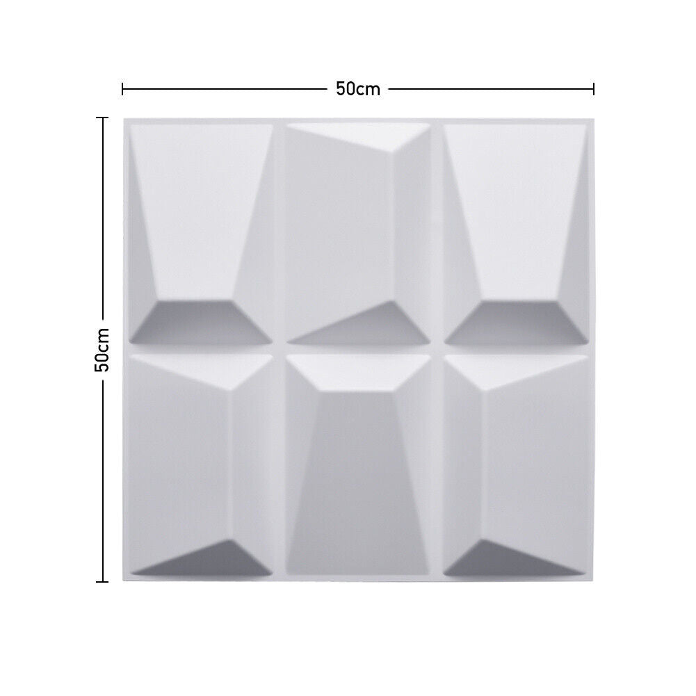 12/24PCS PVC 3D Wall Panel Wallpaper Ceiling Tile Cladding Cover Bedroom Decor