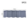 5pcs Galvanized Steel Roofing Asphalt Shingles Shed Log Cabin Roof Tile Panel