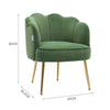 Velvet Oyster Scallop Shell Tub Chair Seat Armchair Wing Back Sofa Cafe Bedroom