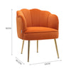 Velvet Oyster Scallop Shell Tub Chair Seat Armchair Wing Back Sofa Cafe Bedroom