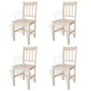 Wooden Dining Chairs Seats 2/4pcs Home Restaurant Seats Kitchen Lounge Chairs