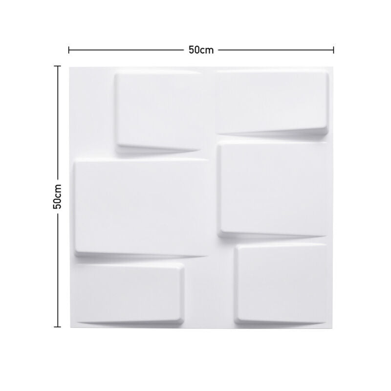 24x PVC 3D Wall panel Decorative Wall Ceiling Tile Cladding Wallpaper Waterproof