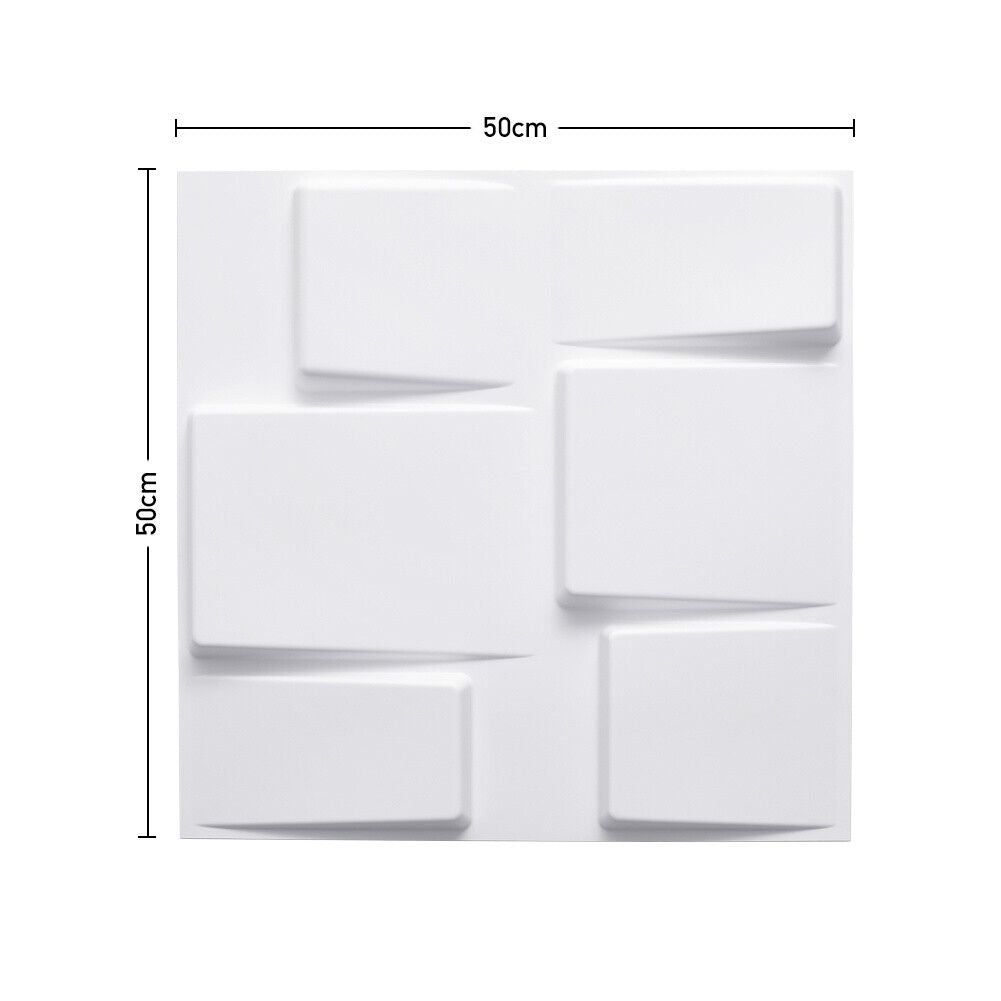 12/24PCS PVC 3D Wall Panel Wallpaper Ceiling Tile Cladding Cover Bedroom Decor