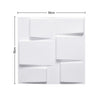 12/24PCS PVC 3D Wall Panel Wallpaper Ceiling Tile Cladding Cover Bedroom Decor