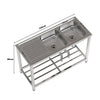 Stainless Steel Commercial Kitchen Sink Catering Sink Single Double Bowl Drainer
