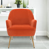 Velvet Oyster Scallop Shell Tub Chair Seat Armchair Wing Back Sofa Cafe Bedroom