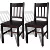 Wooden Dining Chairs Seats 2/4pcs Home Restaurant Seats Kitchen Lounge Chairs