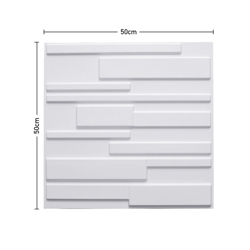 24x PVC 3D Wall panel Decorative Wall Ceiling Tile Cladding Wallpaper Waterproof