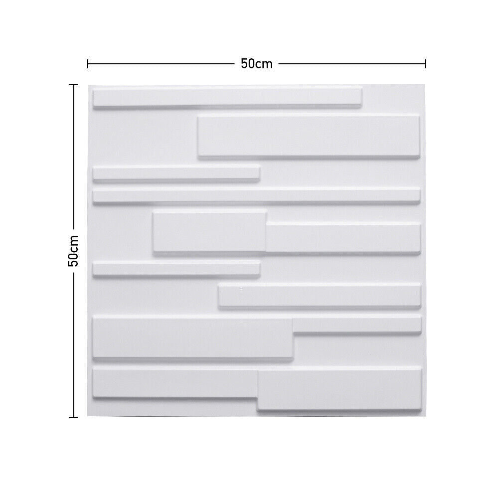 12/24PCS PVC 3D Wall Panel Wallpaper Ceiling Tile Cladding Cover Bedroom Decor