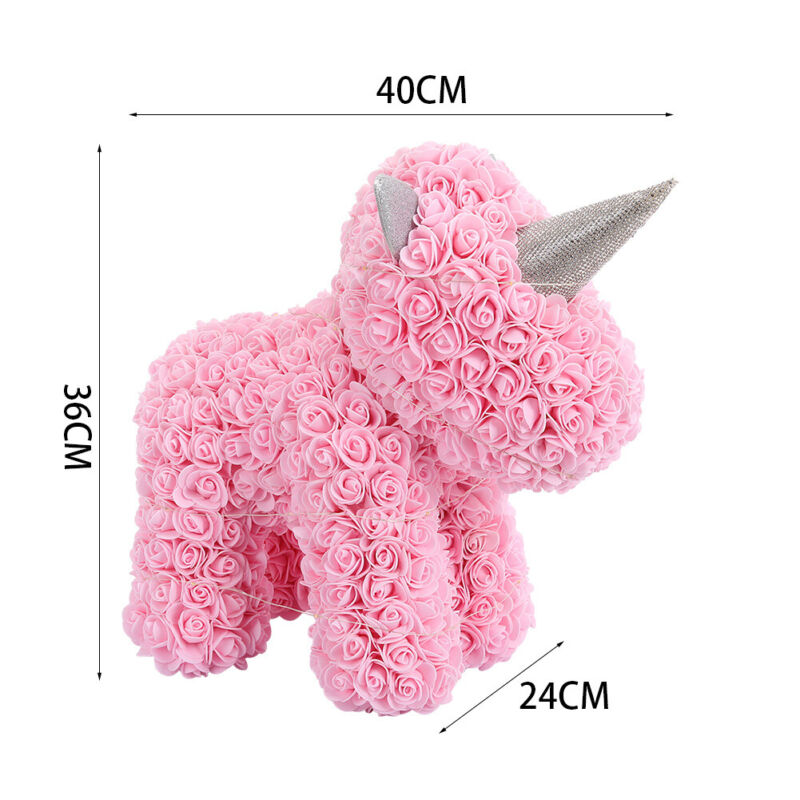 LED FOAM ROSE BEAR ARTIFICIAL FLOWER ROSE TEDDY BEAR DOLL FADDISH LOVE GIFT BOX