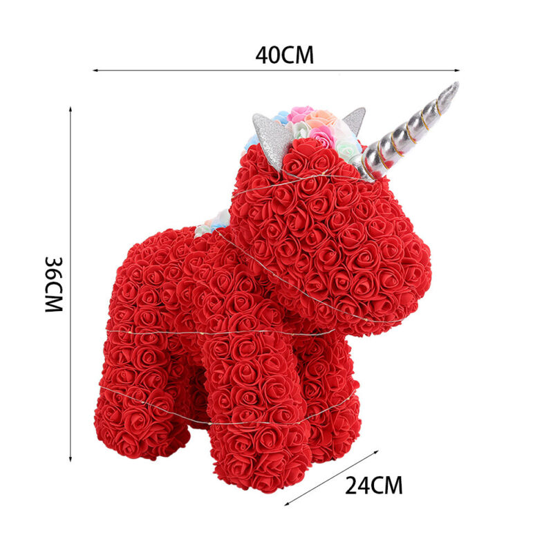 LED FOAM ROSE BEAR ARTIFICIAL FLOWER ROSE TEDDY BEAR DOLL FADDISH LOVE GIFT BOX