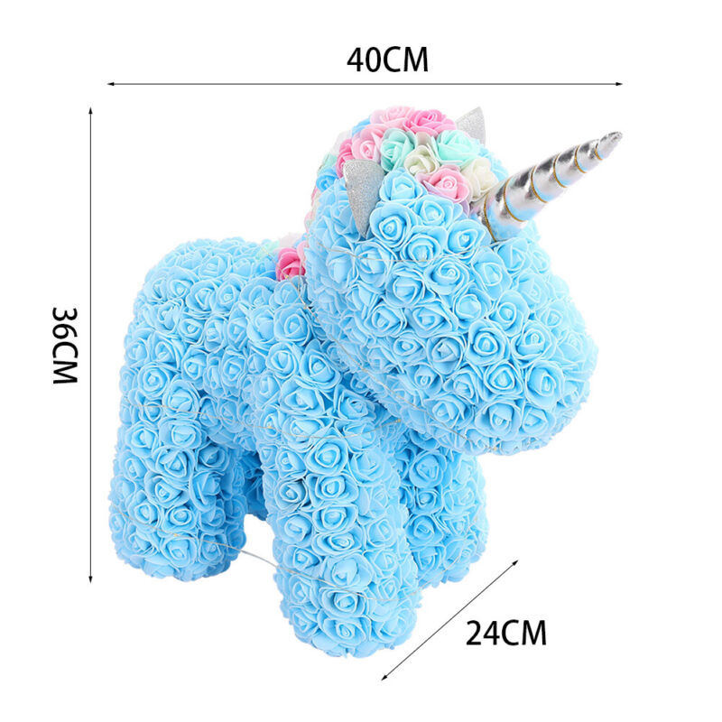 LED FOAM ROSE BEAR ARTIFICIAL FLOWER ROSE TEDDY BEAR DOLL FADDISH LOVE GIFT BOX