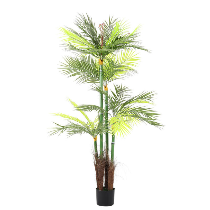 Large Artificial Tree w/ Pot Realistic Fake Tropical Plant Indoor Outdoor Decor