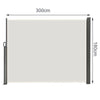 Retractable Side Awning Patio Garden Windbreaker Privacy Screen Fence Sunshade