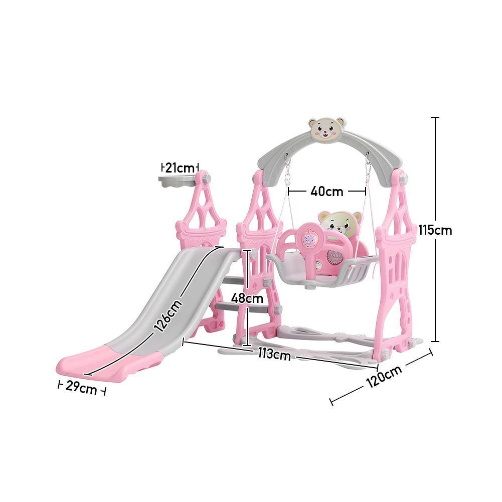 Kid Garden Swing Slide Tddler Baby Indoor Outdoor Playground Climber Basket Ball
