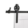 6ft 6.6ft Sliding Barn Wood Door Hardware Set Carbon Steel Rail Track Kit System