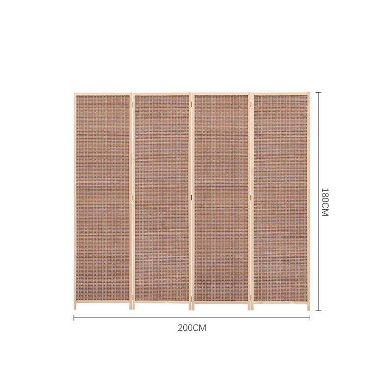 Large Wood/Bamboo Privacy Screen Room Divider Partition Furniture 3/4/6 Panels