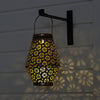 Solar Powered LED Morrocan Lantern Hanging Garden Lamp Light Decor Yard Home UK