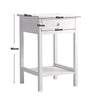 Slim Side Table Bedroom Bedside Table Unit Sofa Cabinet Nightstand With Drawer