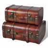Retro Wooden Treasure Chest Vintage Storage Box Trunk Coffee Table Lockable UK
