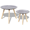 2x Coffee Table Side Table Set Corner Modern Round Hallway Living Room Furniture