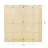 Large Wood/Bamboo Privacy Screen Room Divider Partition Furniture 3/4/6 Panels