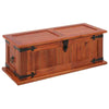 Retro Wooden Treasure Chest Vintage Storage Box Trunk Coffee Table Lockable UK