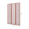 Large Wood/Bamboo Privacy Screen Room Divider Partition Furniture 3/4/6 Panels