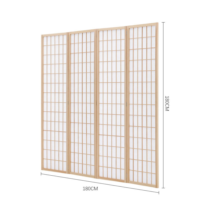 Large Wood/Bamboo Privacy Screen Room Divider Partition Furniture 3/4/6 Panels