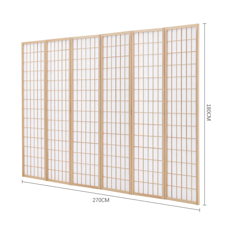 Large Wood/Bamboo Privacy Screen Room Divider Partition Furniture 3/4/6 Panels
