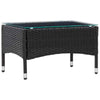 Coffee Table Poly Rattan Outdoor Garden Tables Furniture Multi Colours