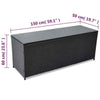 Garden Storage Box Black Poly Rattan Outdoor Furniture Outdoor Storage Boxes