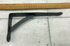 PAIR OF HANFORGED GALLOW BRACKETS 4"X8" BLACK MATT FINISH , antique vintage
