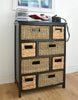 Storage Unit Wicker Basket Bathroom Hallway Chest of Drawers Tetbury Furniture