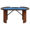 10-Player Poker Table with Chip Tray Green stable framework Easy to assemble