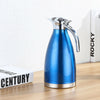 2L Durable Double Layer Steel Solid color vacuum large capacity insulation jug
