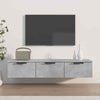 Wall Cabinet Floating TV Unit Media Cabinet Storage Engineered Wood