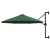 Wall-Mounted Parasol & Metal Pole Umbrella Patio Parasol Garden Umbrella
