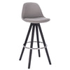 1x Bar Stools Faux Leather Upholstered Seat High Counter Barstool Pub Cafe Club
