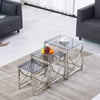 Nest of Coffee Tables Set 3 Piece - Nesting Sofa End Side Table For Living Room