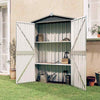 Garden Shed Galvanised Steel Outdoor Tool Storage Shed Multi Colours