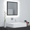LED Bathroom Mirror Toilet Wall Mirror Engineered Wood Multi Colours vidaXL